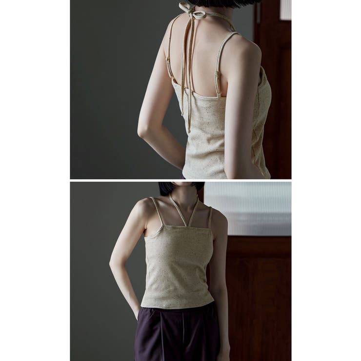 etoll エトル カップインホルターネックキャミソール[品番