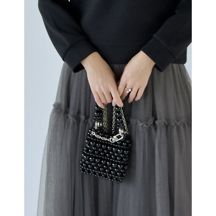 BAG COLLECTION]2WAYパールモチーフビーズミニショルダーバッグ[品番