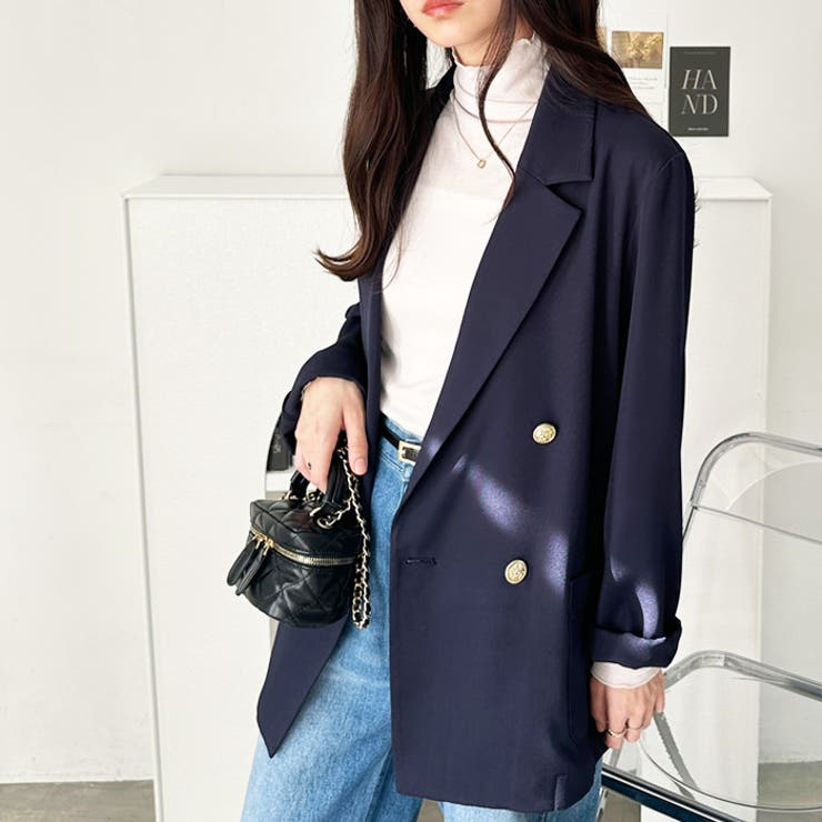 金ボタンダブルテーラードジャケット[品番：GERW0010901]｜GeeRA