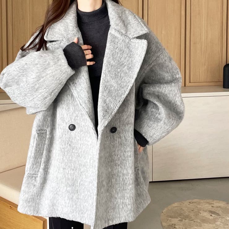 YOUING.】ミドル丈シャギーコート[品番：GERW0010874]｜GeeRA（ジーラ