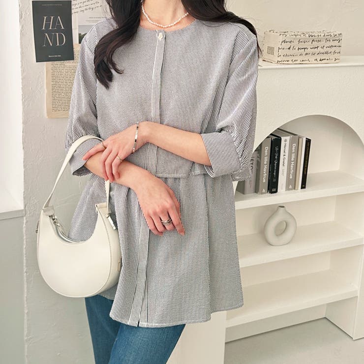 ペプラムシャツチュニック[品番：GERW0010941]｜GeeRA（ジーラ）の