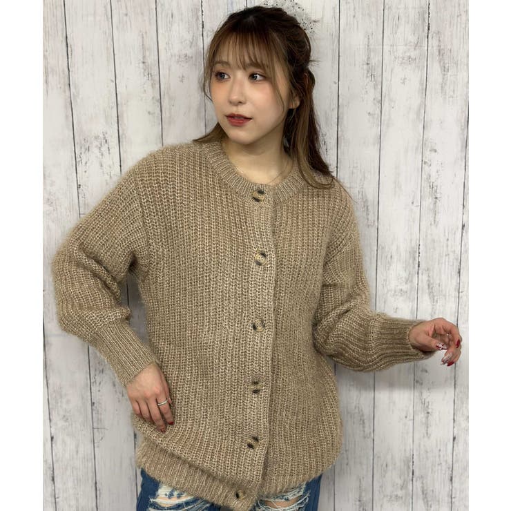 モヘアクルーカーディガン[品番：GORW0007414]｜GORGE （ゴージ）の
