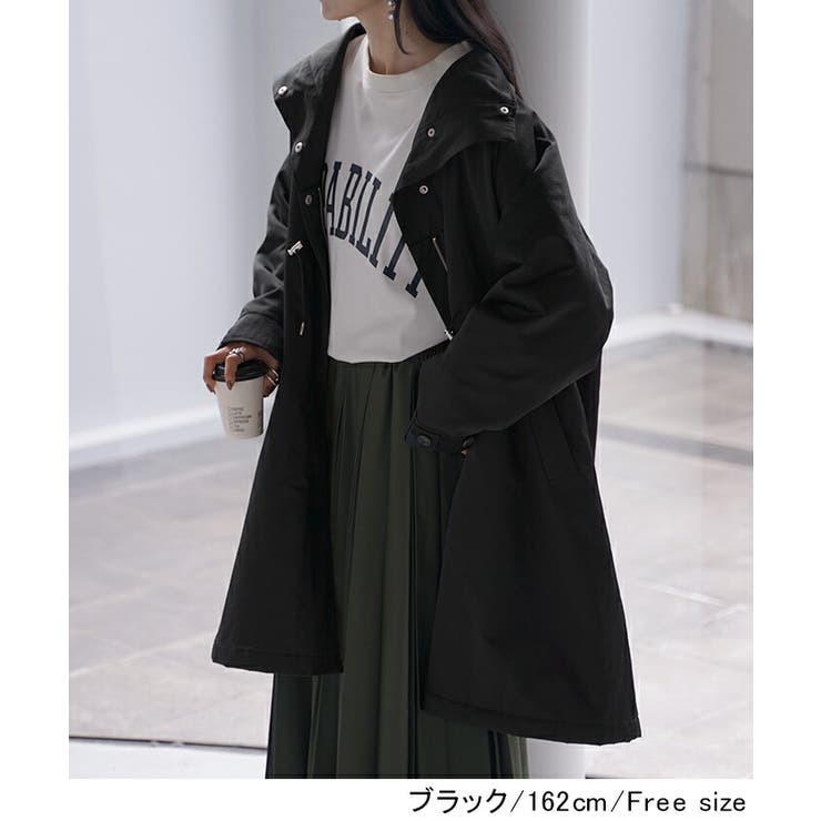 コート 2way ミリタリーコート[品番：HHHW0004546]｜HUG.U（ハグユー