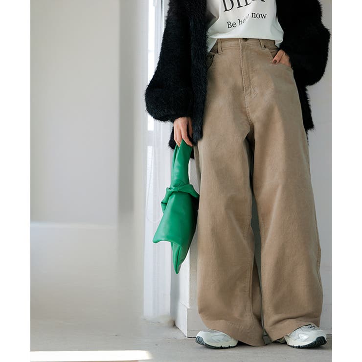 パンツ コーデュロイ ワイド[品番：HHHW0005246]｜HUG.U（ハグユー）の