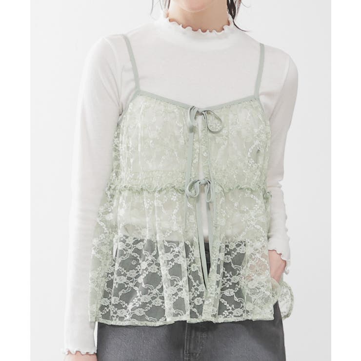 トップス キャミソール レース[品番：HNSW0010264]｜Honeys（ハニーズ