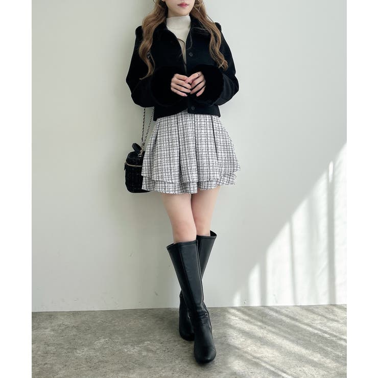 4wayビジューボタンショートコート[品番：INGW0011182]｜INGNI