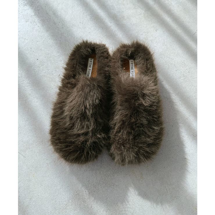 フェイクファーサボサンダル[品番：JLBW0001710]｜Jewelobe