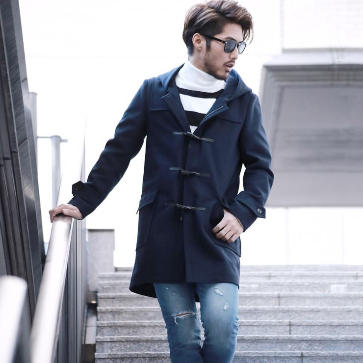 ◇roshell(ロシェル)メルトンダッフルコート◇ダッフルコートメンズ