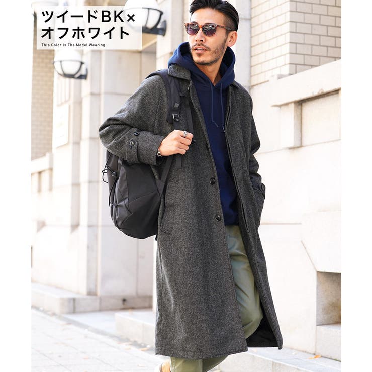 ◇ウール混オーバーサイズ ステンカラーコート◇[品番：JG000013694