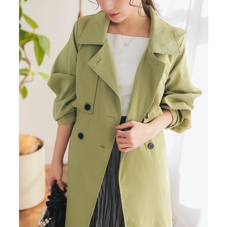 プチレタス ] ロングトレンチコート［K1288］[品番：KO000014280