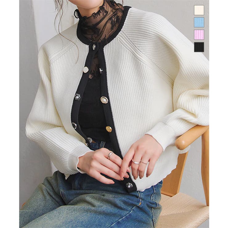 多ボタンニットカーディガン［N1161］[品番：KO000015008]｜KOBE
