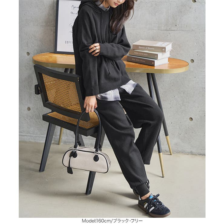 ニットフーディジョガーパンツセットアップ［N1255］ ニット