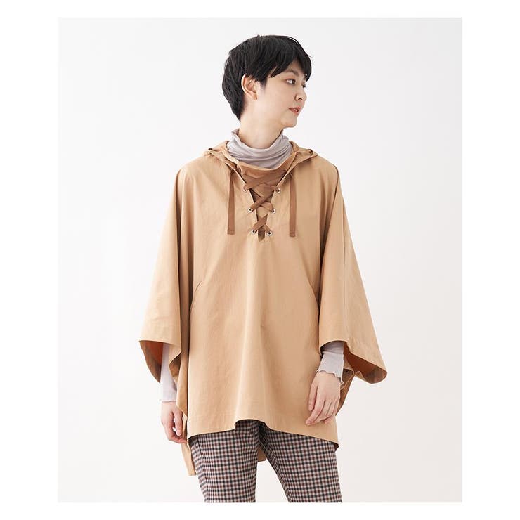 フード付きポンチョ[品番：LAVW0004494]｜CARA O CRUZ（キャラオクルス