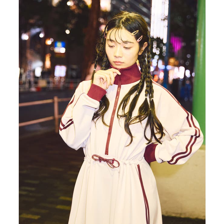 フリルジャージワンピース[品番：PNYW0004839]｜PUNYUS （プニュズ）の