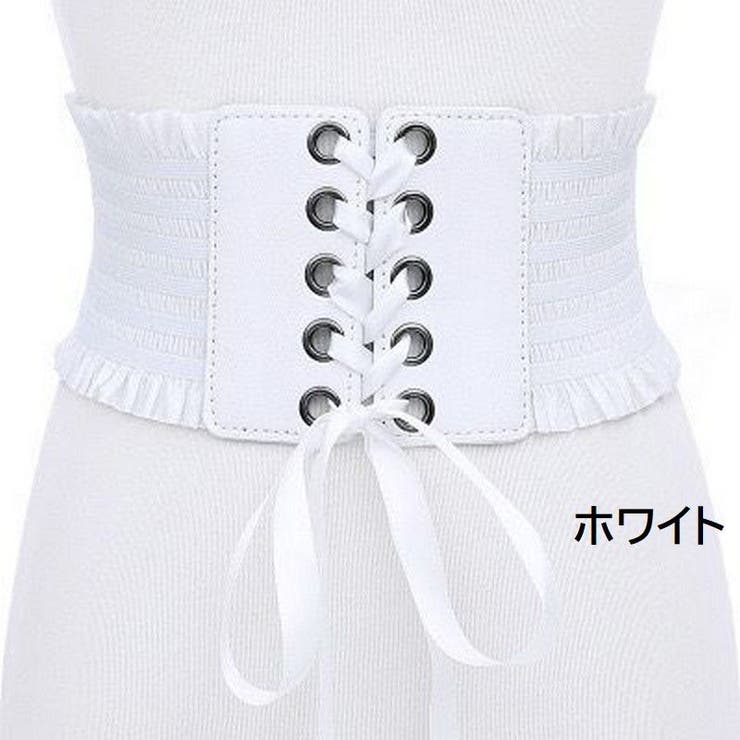 サッシュベルト コルセット ストレッチベルト[品番：FQ000215421