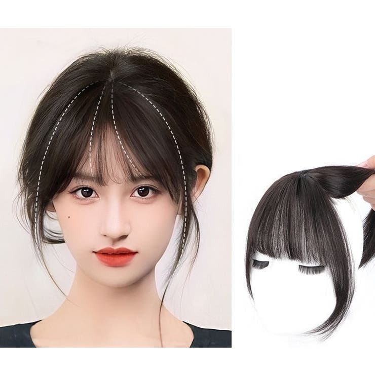 前髪ウィッグ ポイントウィッグ 部分ウィッグ[品番：FQ000217062