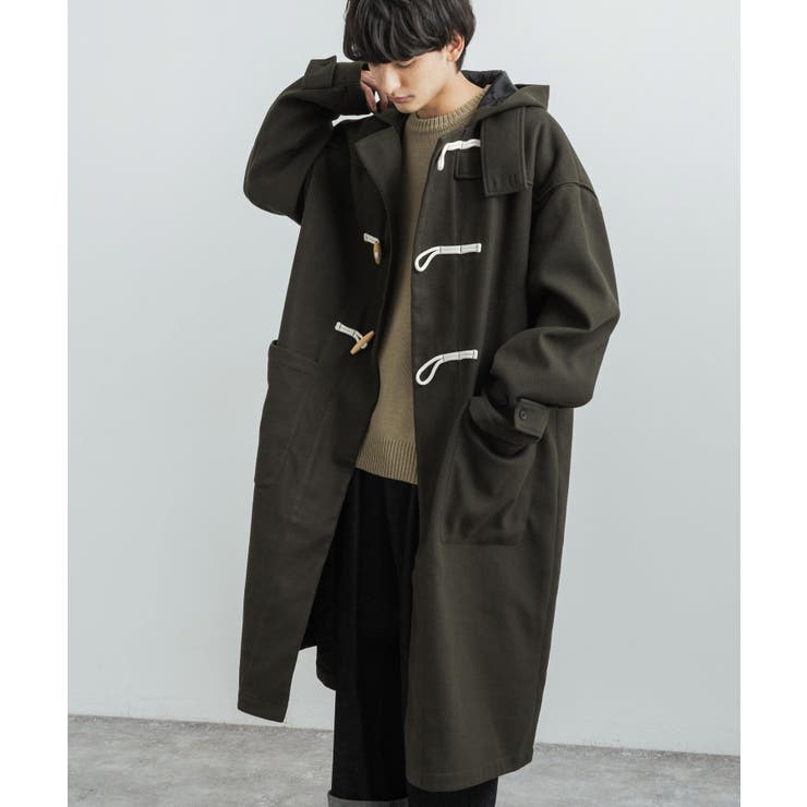 ダッフルコート ウールライク ビッグシルエット[品番：OE000006965