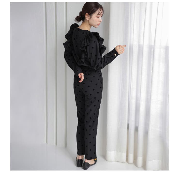 奇跡の再販】フロッキードットセットアップ セットアイテム ドット柄