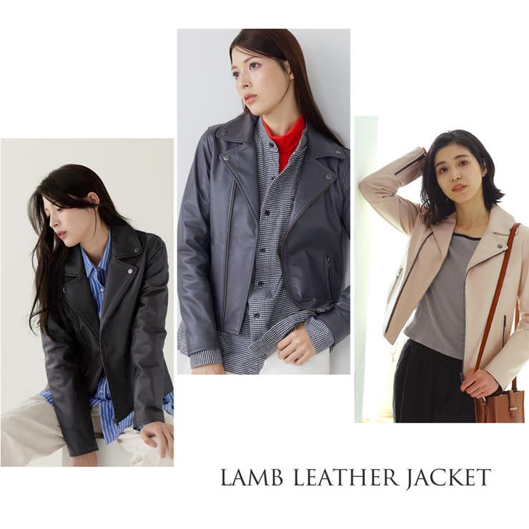 ライダースジャケット 本革 レディース[品番：SNKC0002197]｜sankyo