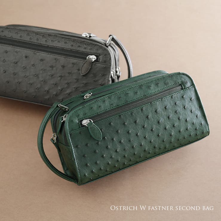 オーストリッチ セカンド バッグ[品番：SNKC0002531]｜sankyo shokai