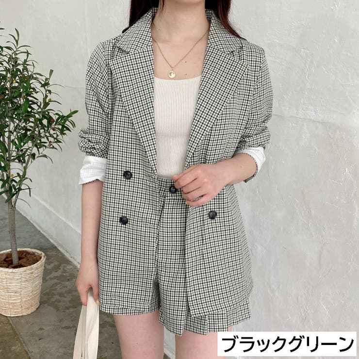 カジュアルセットアップスーツ 2点 セット[品番：SHNW0006322]｜LADY