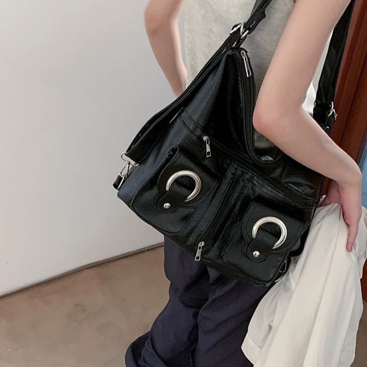 リングポケットショルダーバッグ[品番：SHNW0011898]｜LADY LIKE