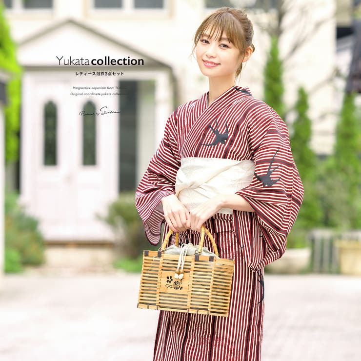 浴衣セット 3点セット（浴衣 帯[品番：SBEW0020120]｜SOUBIEN