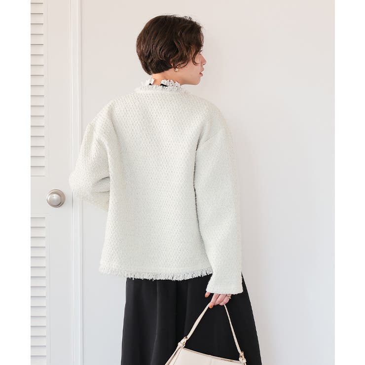 ツイードジャケット【セレモニー】[品番：TV000014279]｜titivate