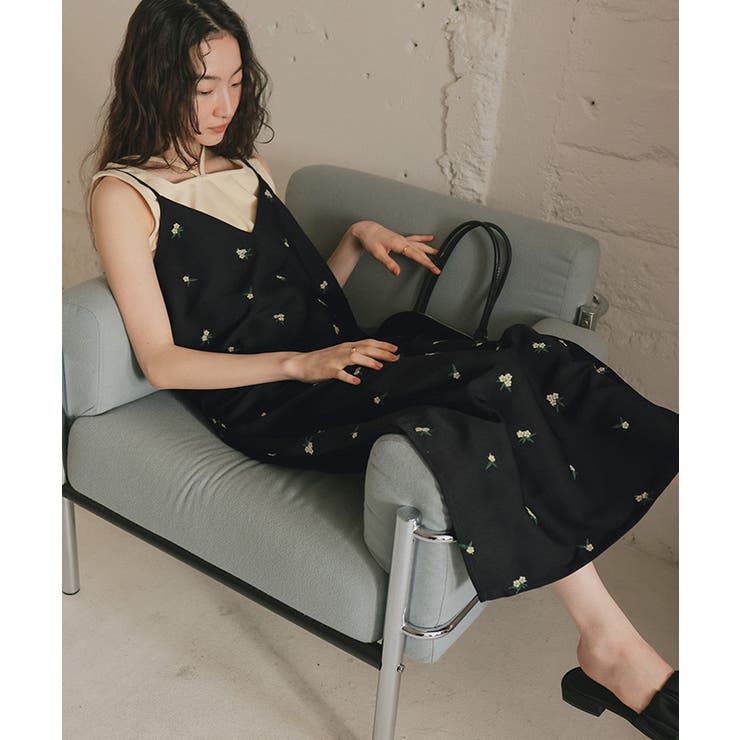 ozz oneste 2way桜刺繍キャミソール OZZON（オレンジ/橙色系）のフリマ