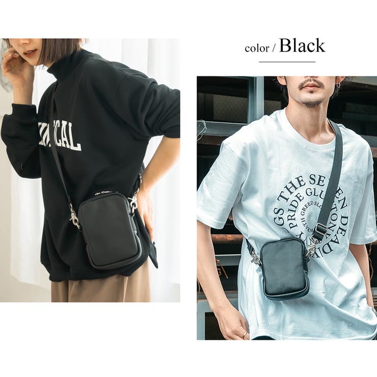 DEVICE＋ 本革カウレザー ミニショルダーバッグ[品番：TOPW0000544