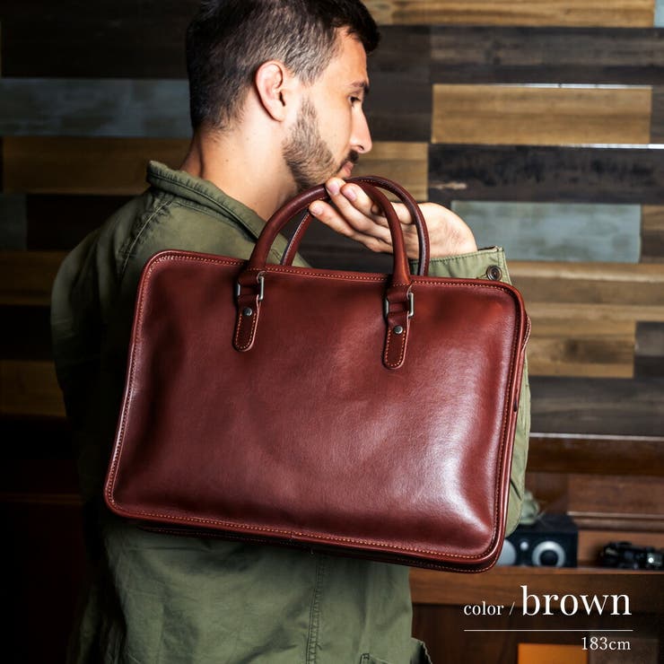 アルゼンチンレザー】本牛革ビジネス2wayバッグ[品番：VI000001522