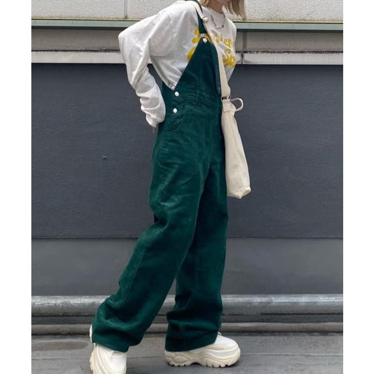 コーデュロイオーバーオール 韓国 韓国ファッション[品番：WG010081877