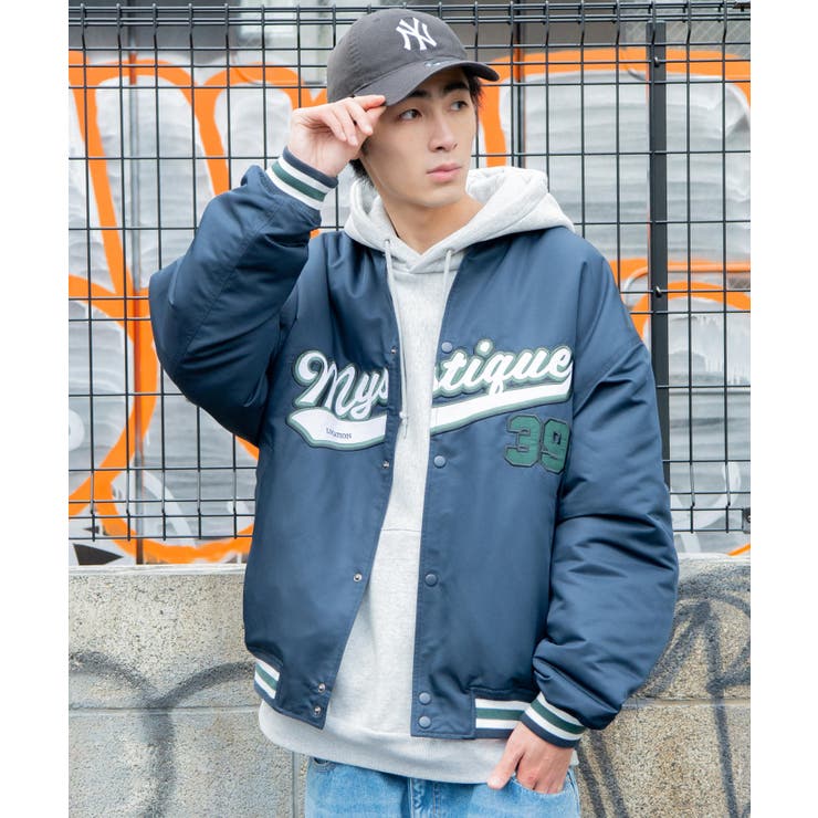 中綿スタジアムジャケット 韓国 韓国ファッション[品番：WG010082899