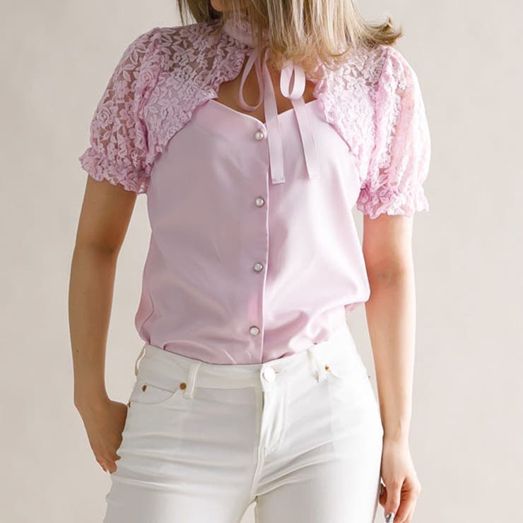 ブラウス メロウフリル バスト開き[品番：YU000044140]｜夢展望