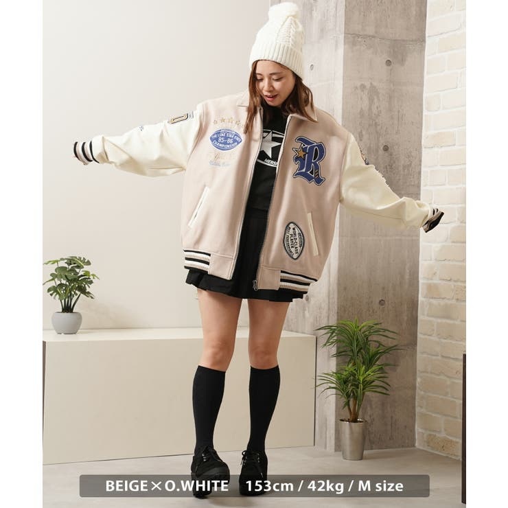 スタジャン レディース ビッグシルエット[品番：OCGW0003979]｜ONE 4