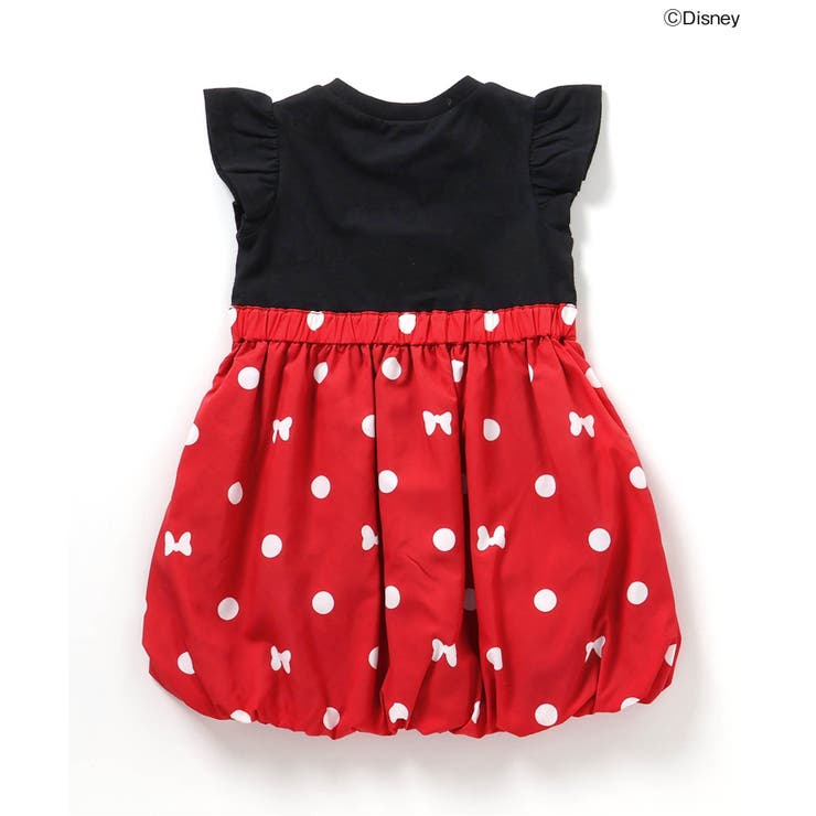 WEB限定 ディズニーキャラクターミニーバルーンワンピース[品番