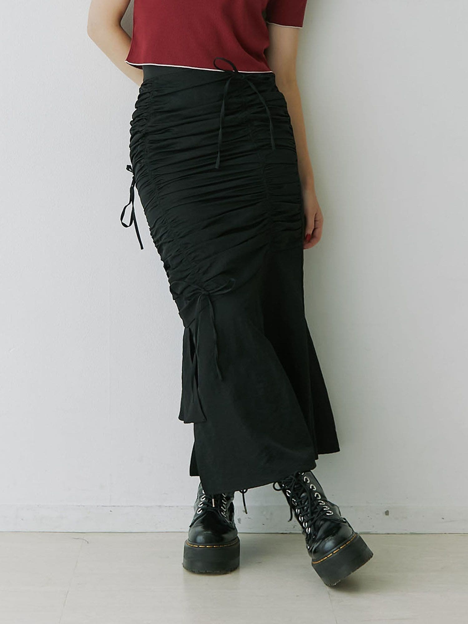 ギャザーマーメイドスカート[品番：MKSW0060612]｜jouetie（ジュエティ