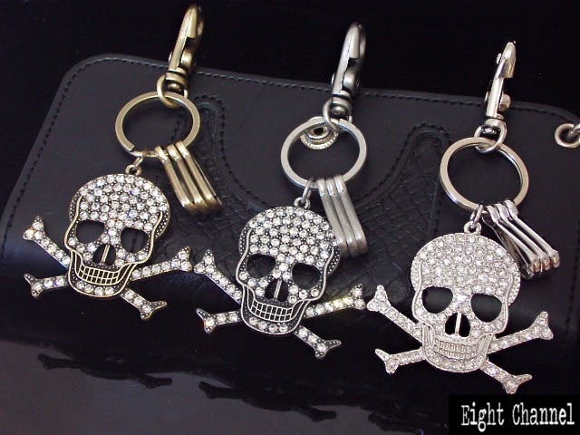 キーホルダー スカル 骸骨[品番：ECLA0000090]｜Eight Channel