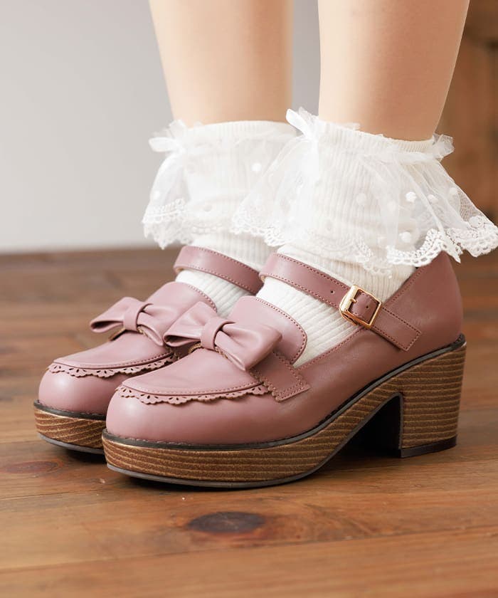 ガーリーリボンローファー[品番：IGAW0006047]｜axes femme