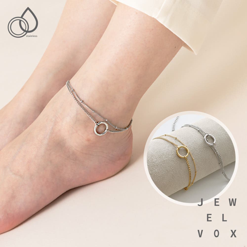 アンクレット レディース ステンレス製[品番：VX000007559]｜Jewel vox