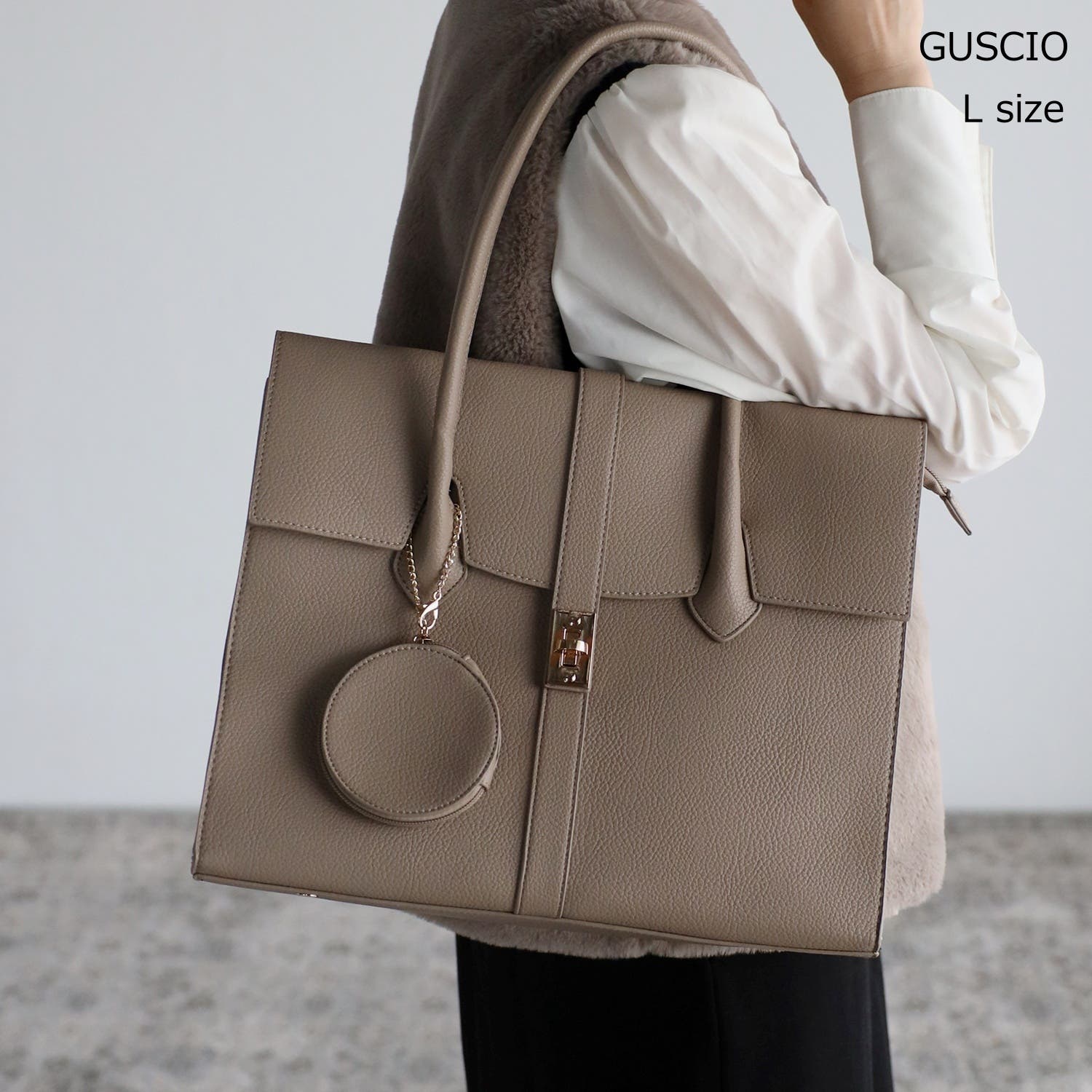 A4収納可能 エレガンス 通勤通学 トートバッグ Lサイズ 17-1070[品番