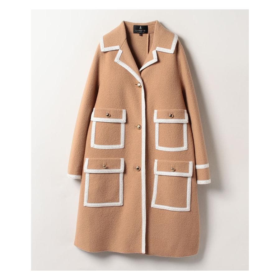 パイピングウールコート[品番：LAVW0007326]｜LANVIN COLLECTION