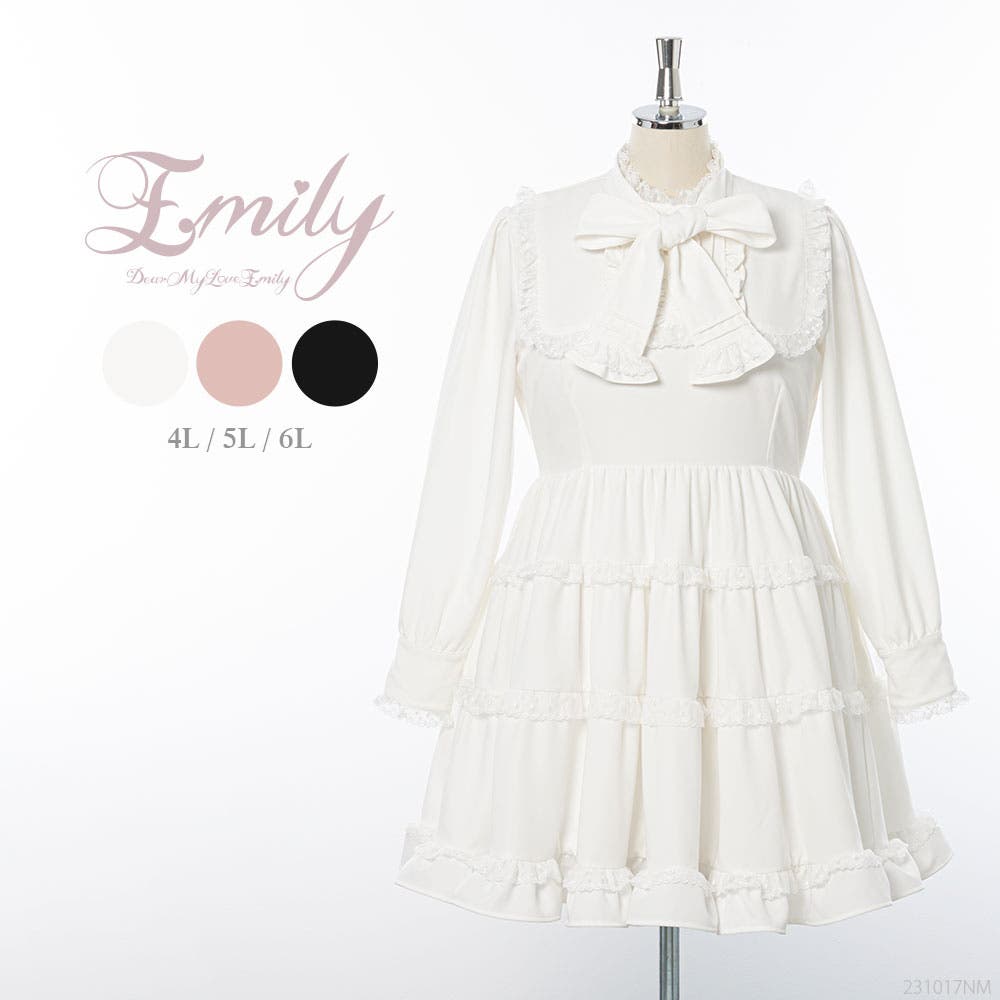 エミリーフリルワンピース middle 4Lー6L 量産型 地雷系 夢展望[品番