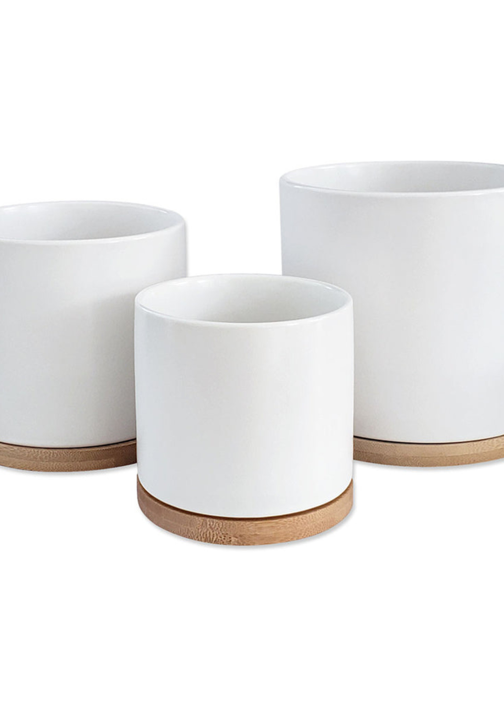 Three Piece Ceramic Planter Set - Fika Boutique