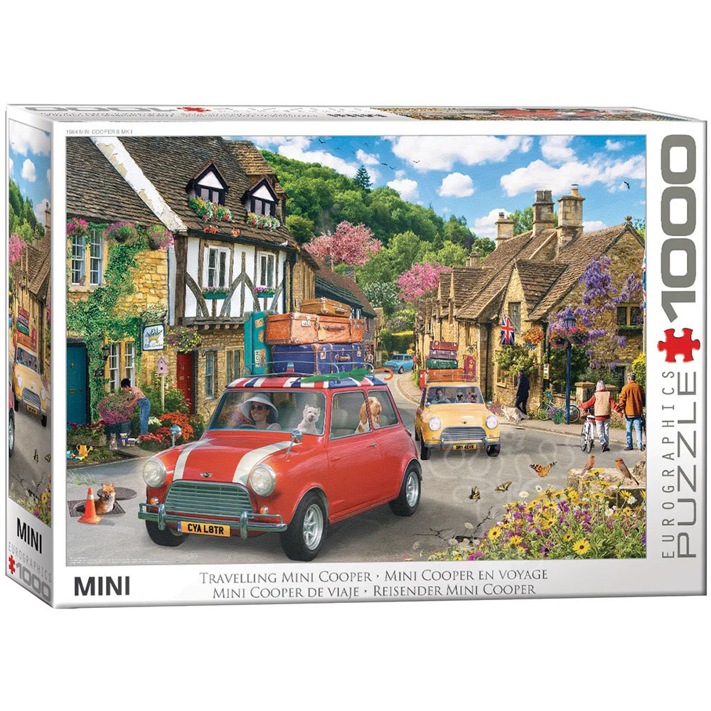 Eurographics MINI Traveling Mini Cooper Puzzle 1000pcs - Puzzles