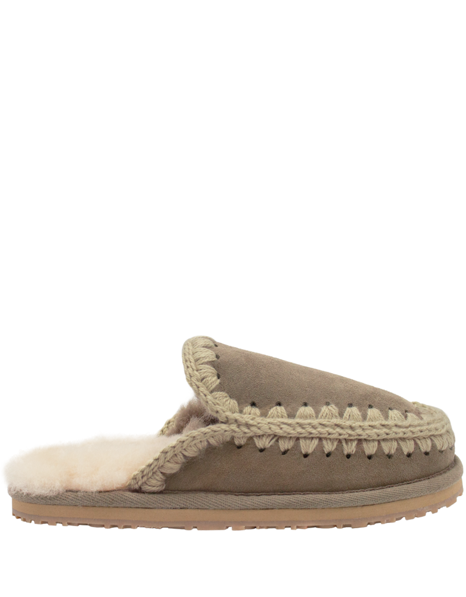 Mou MU2U Grey Lambswool Mule Dutch - Head Start Shoes