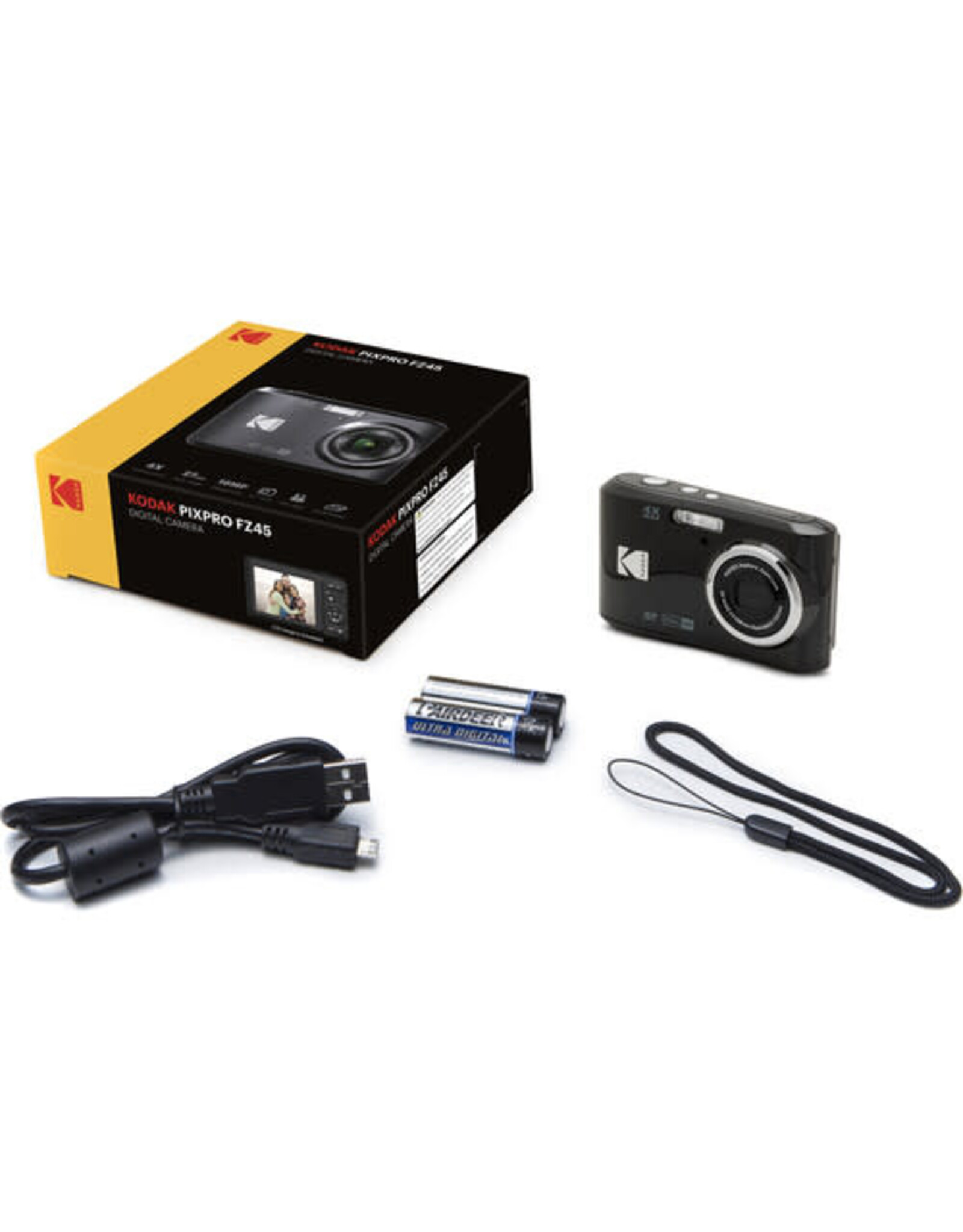Kodak Pixpro FZ45 Digital Camera (Black) - Camera Concepts