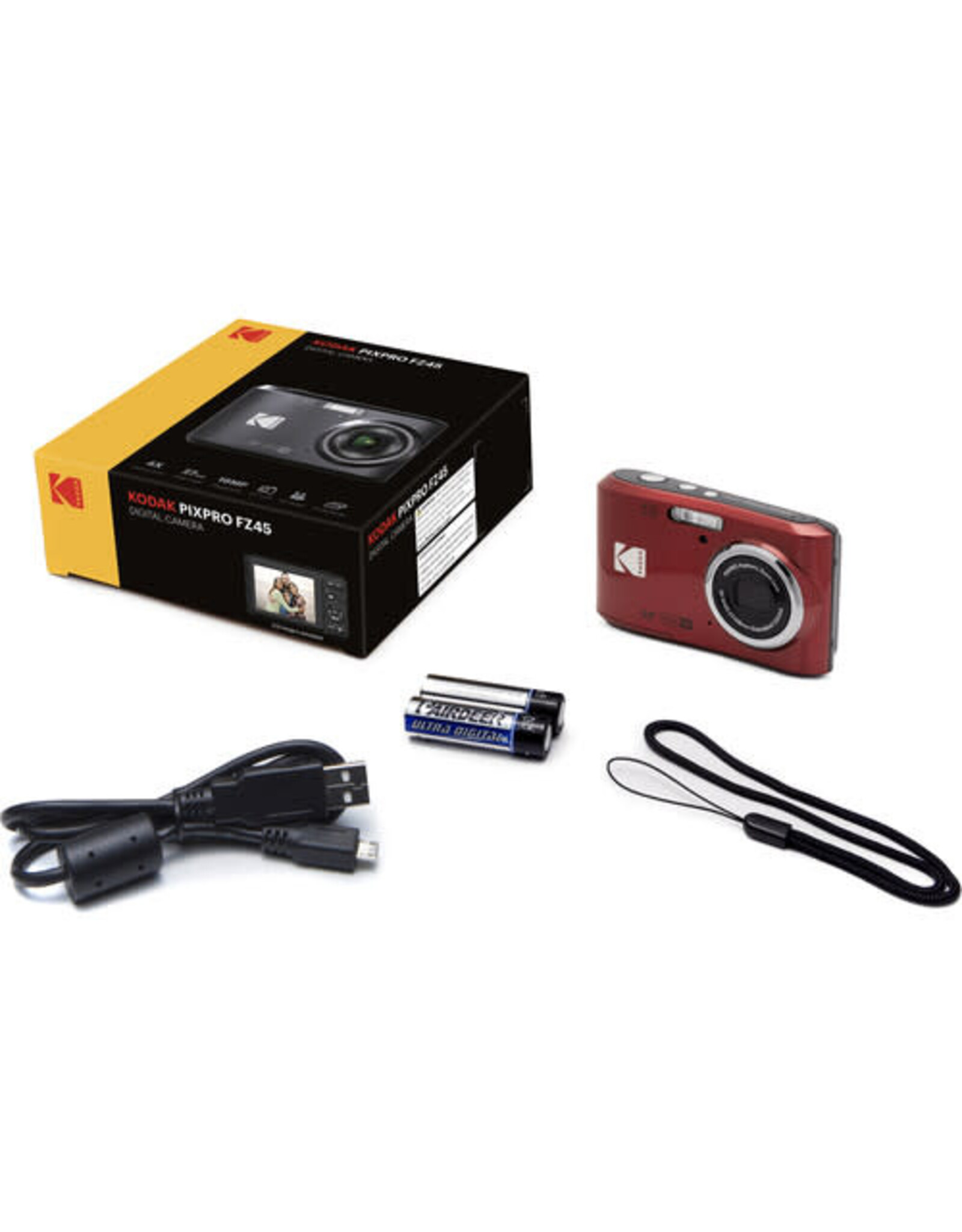 Kodak Pixpro FZ45 Digital Camera (Red) - Camera Concepts