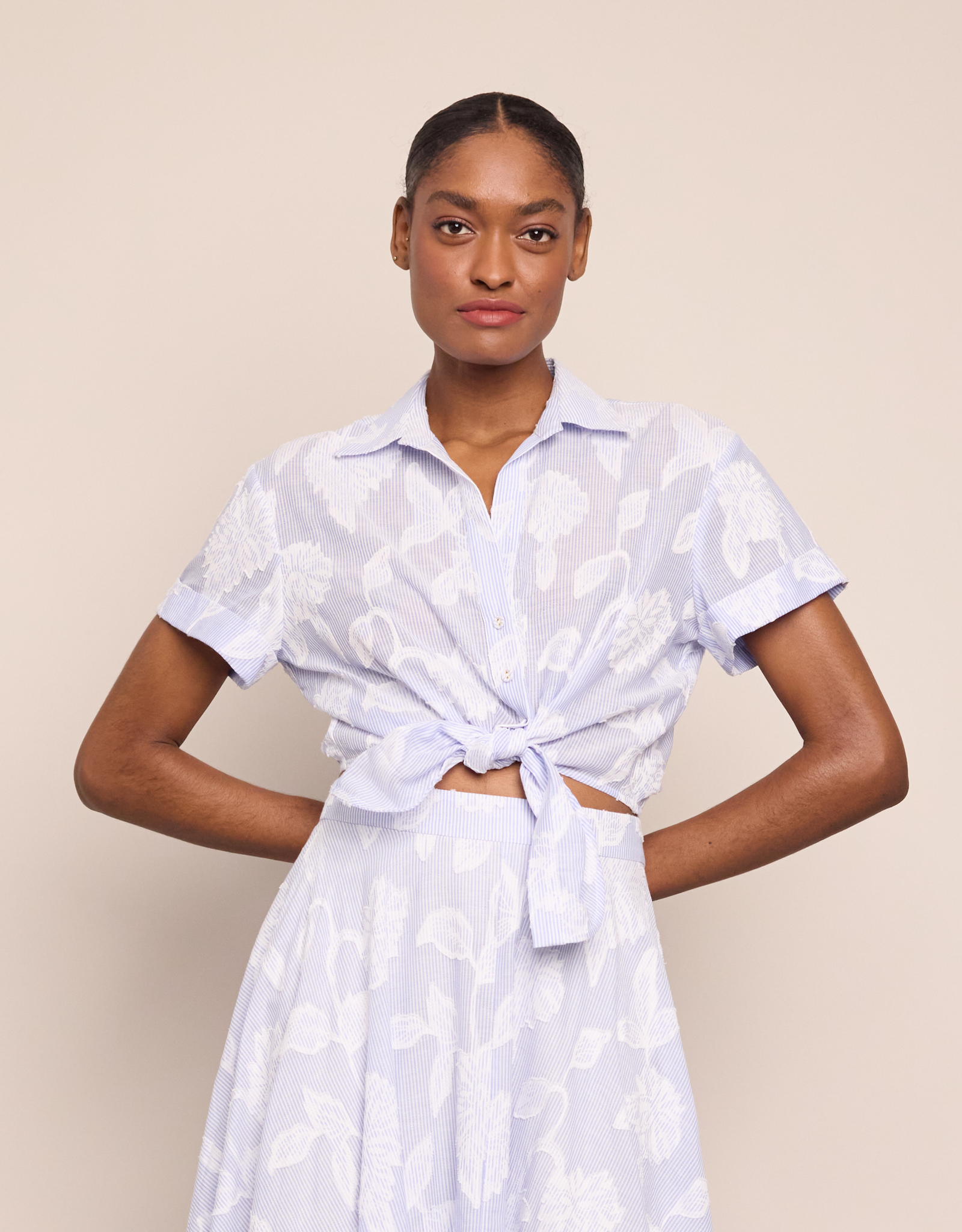 Asbury Top Floral Clip Jacquard - Over the Top