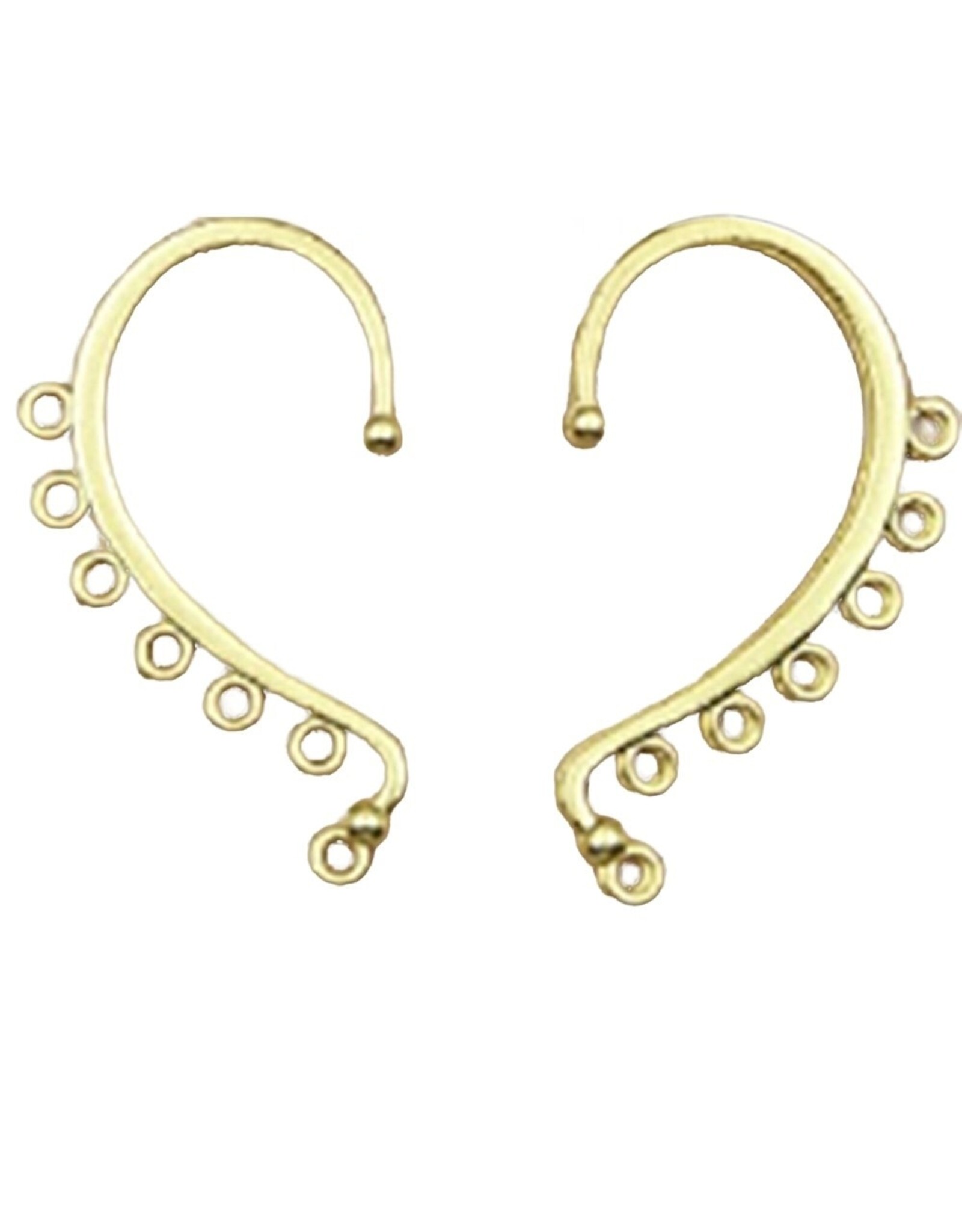 Ear Cuff 58x34mm x2 - Strung Out On Beads